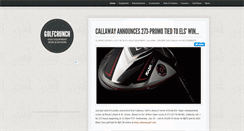 Desktop Screenshot of golfcrunch.com